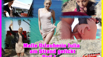 Malle Urlauberin Julia am Strand gefickt Teil 1