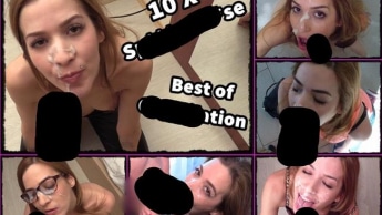 10 fette Sperma-Ladungen für mein Fickgesicht! Cumpilation -Best of Facials 1