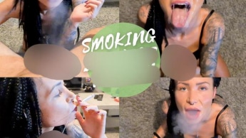 Mein 1. Smoking Blowjob Clip – Userwunsch!  Die Smoking Schwanzlutscherin