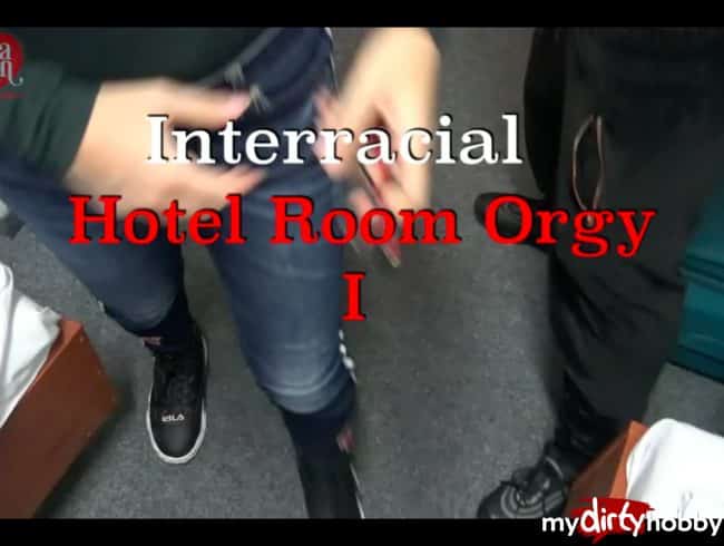interracial Hotelzimmer Orgie