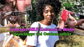 Schwarze MILF Zaawaadi in Berlin ageschleppt und Outdoor gefickt Teil 1