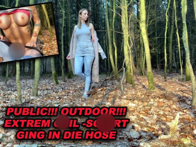 PUBLIC !!! OUTDOOR!!! EXTREM GEIL- SQUIRT GING IN DIE HOSE!!!