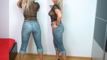 Arschgeiler verfickter Jeans Aufriss mit XXL Schwanz