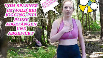 WTF! Vom Spanner abgepasst & abgefickt! Beim joggen im Wald überrascht…