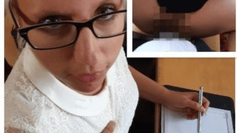 Deutsche Amateure: Büro-Creampie – Blonde Sekretärin macht die Beine breit