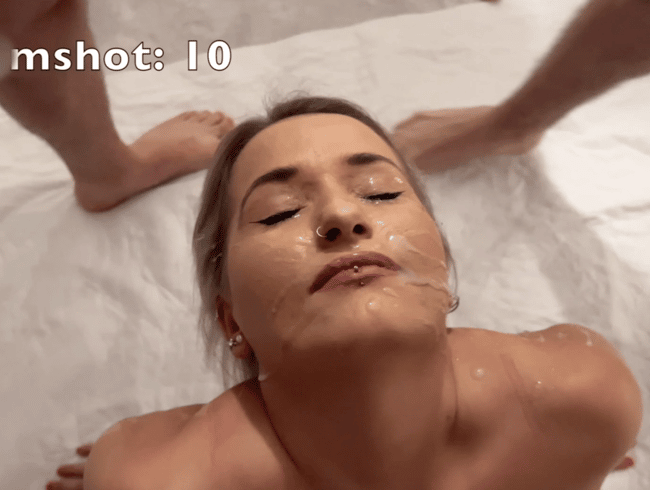 Die ultimative Cumshot Compilation – 49 geile Cumshots in mein Gesicht, Mund auf mein Arsch und mein