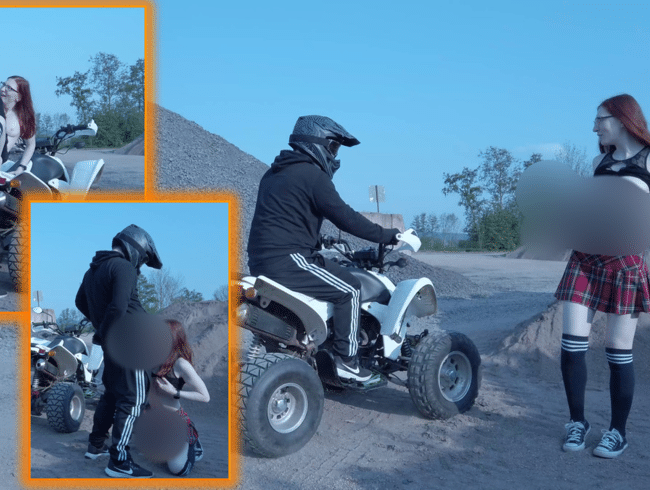 Perverser Boxenstopp!!! Ein Quicky auf dem Quad!