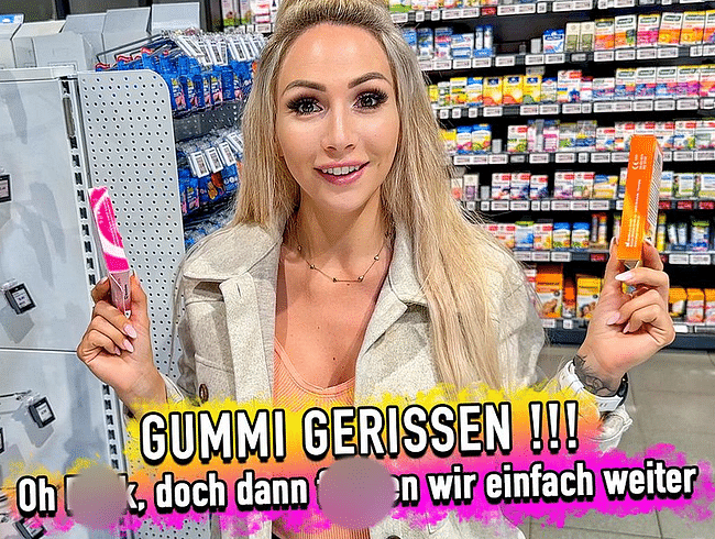 GUMMI GERISSEN – doch dann fickten wir einfach weiter !