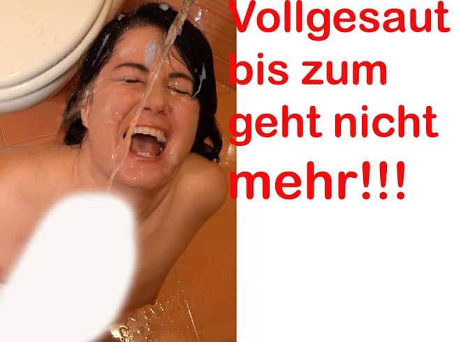 Mein erstes Mal! Angepisst, vollgewichst und vollgerotzt