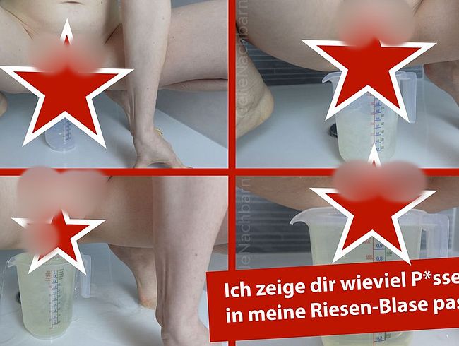 Blasenexplosion! – Ich pisse über einen Liter und der Messbecher läuft über!