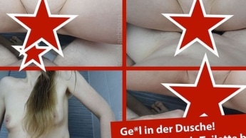 Geiles Schwanz-Pissspiel in der Dusche